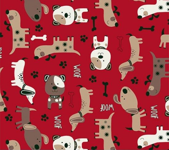 Tricoline Doguinho Vermelho Cor 05