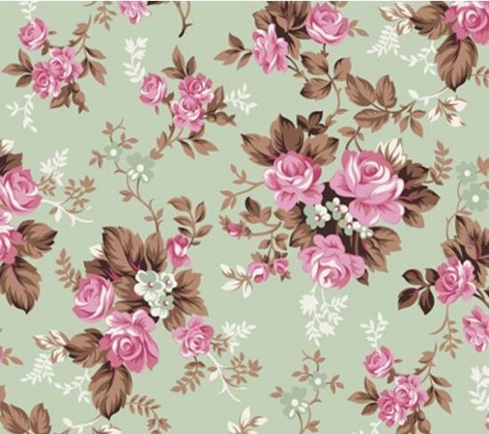 Tricoline Floral Iris Verde Cor 06