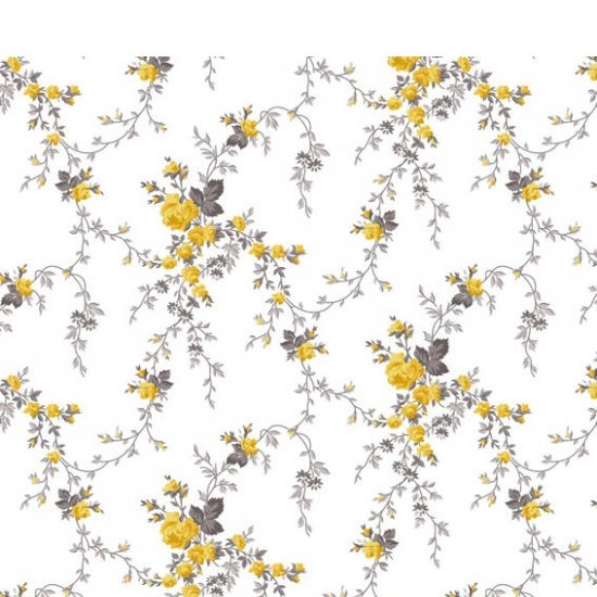 TRICOLINE FLORAL SARAH AMARELO COR 17