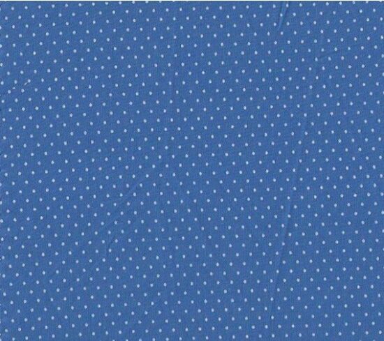 Tricoline Poá Azul Royal Poá Branco Cor 17