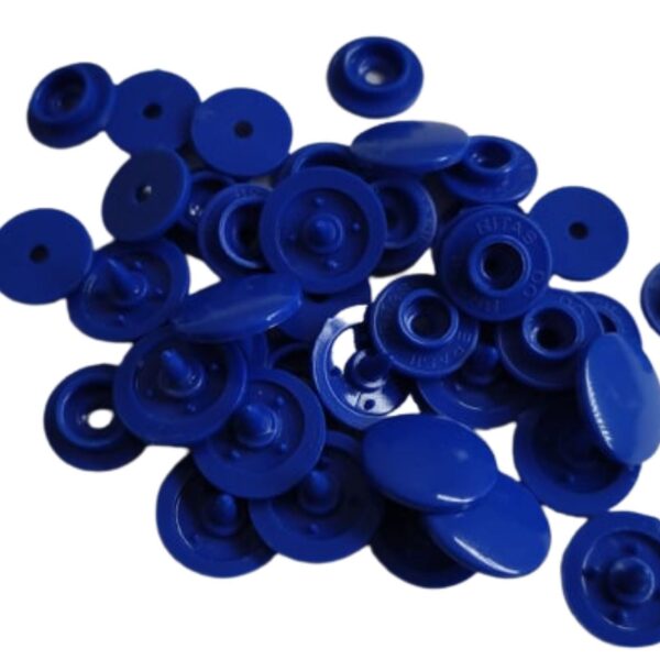 BOTÃO DE PRESSÃO RITAS Nº 12 AZUL ROYAL C/ 10 UND