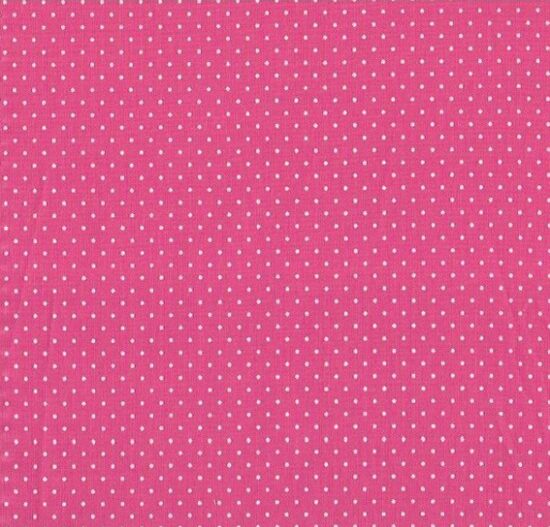 Tricoline Poá Pink Poá Branco Cor 11