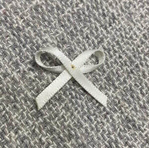 MINI LAÇO DE CETIM CIRANDA CREME C/10 UND