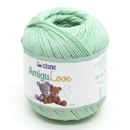 Croche Cisne Amigulove 170M 100% Algodao Verde Candy Cor 1092