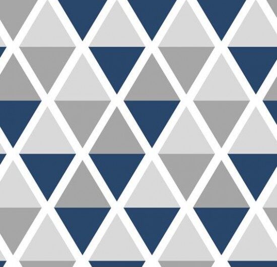 Tricoline Margot Azul Marinho C/ Cinza Cor 014
