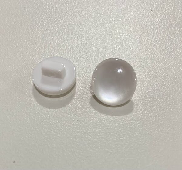 Botão de Costura Perolado c/ Pezinho T18 Branco
