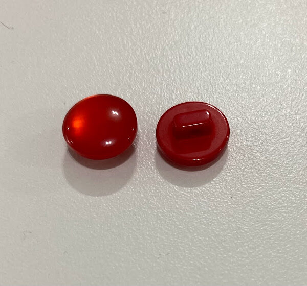Botão de Costura Perolado c/ Pezinho T18 Vermelho