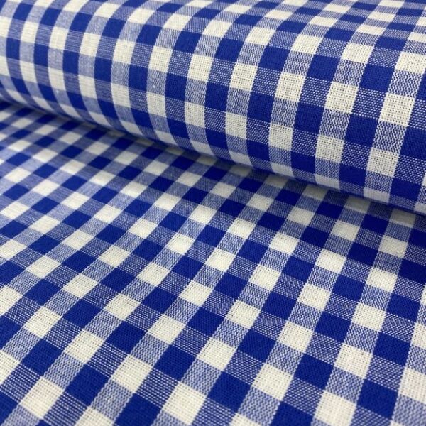 Tecido Atoalhado Xadrez Azul 781