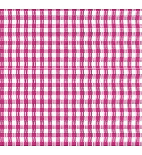 Tricoline Xadrez Médio 8Xm Fio Tinto Pink Cor 2202