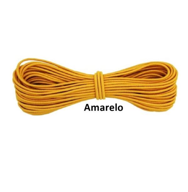 ELÁSTICO ROLIÇO 2,8 MM C/ 10 MT AMARELO OURO