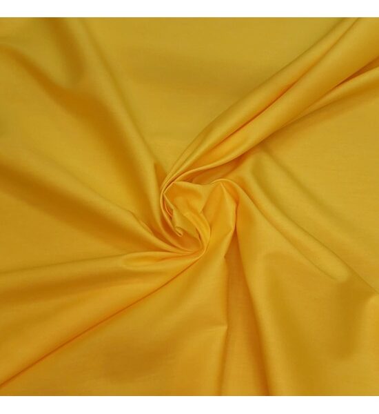 Tricoline Silky Liso Amarelo Ouro Cor 1450