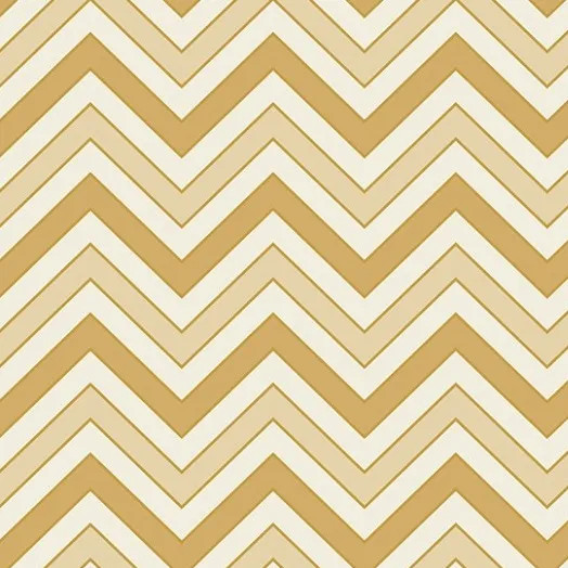 Tricoline Natal Gold Chevron Bege-Dourado Cor 24