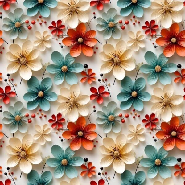 Tricoline Digital 3D Floral Helena 81445 Cor 01