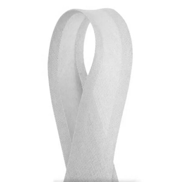 Viés Destaque Liso Branco 24mm C/ 50 Mt Cor 01