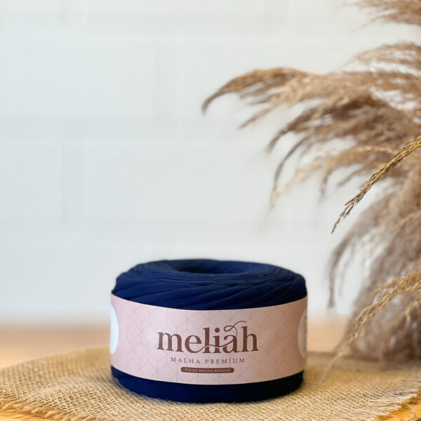 Fio de Malha Premium Meliah Anti-Pilling 35 Mm Cor: Azul Marinho