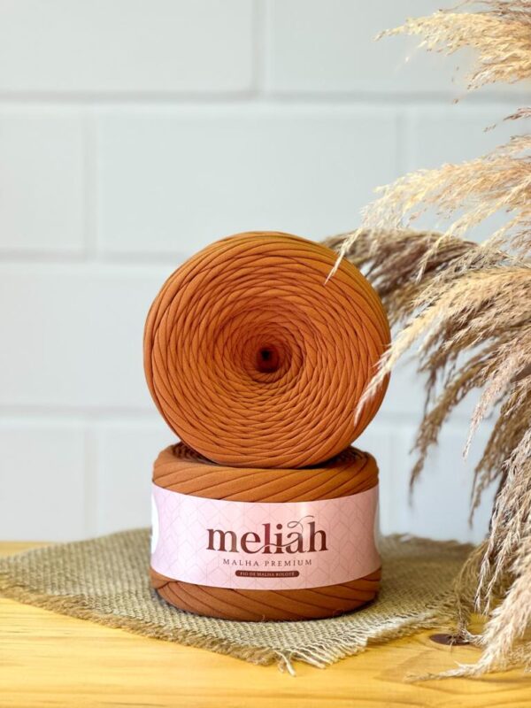 Fio de Malha Premium Meliah Anti-Pilling 35 Mm Cor: Pau De Canela