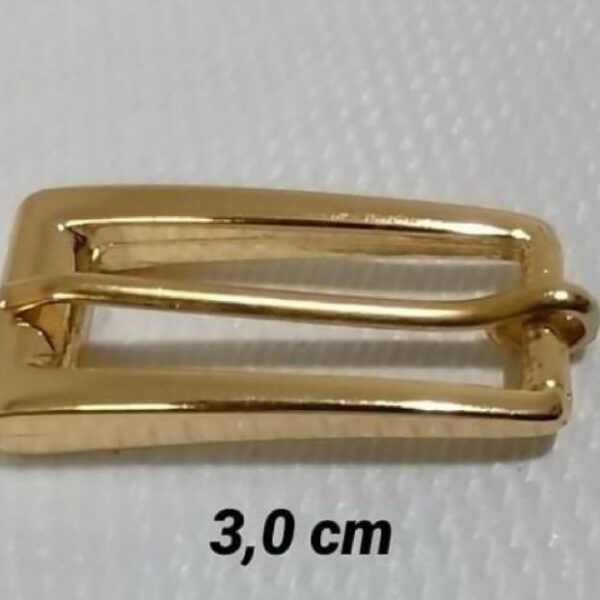 Fivela Grande Dourada 3,0 Cm