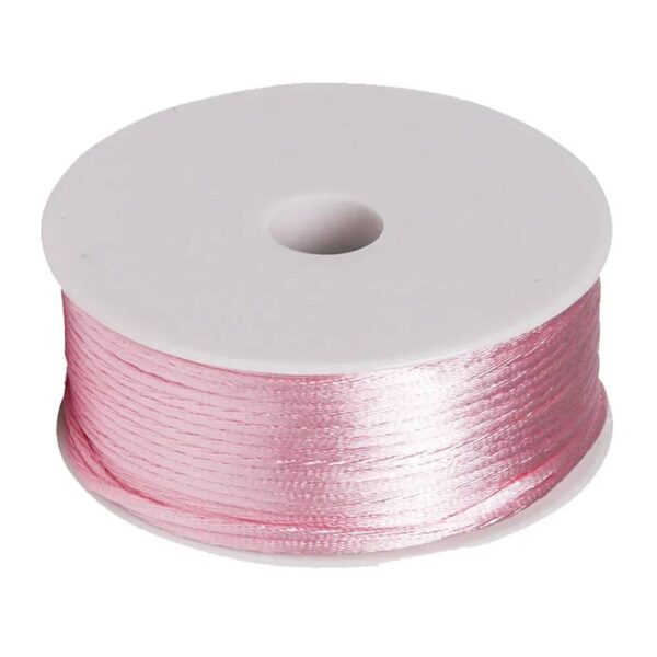 Cordão de Cetim Rabo de Rato 2mm 50Mt Cor 41 Rosa Bebê