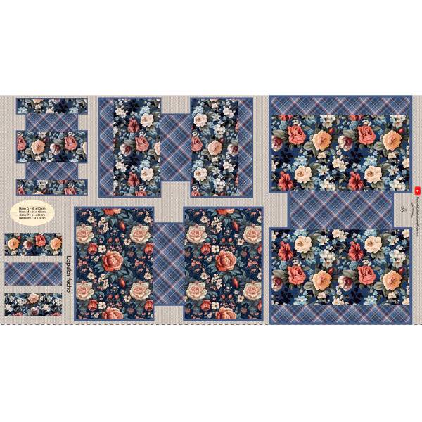 Tricoline Digital Coleção Luciana Angarten Molde Bolsas - Painel (0,80Mt x 1,50Mt)