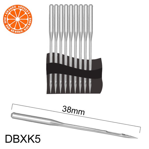 Agulha Bordadeira Multicabeças Industrial Dbx K5 #11B 75 Suk Orange C/10 Und