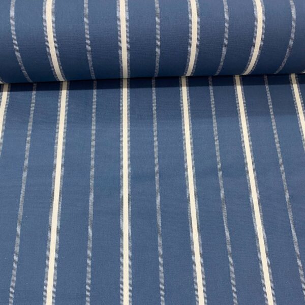 Tecido Imperme&aacute;vel Digital Waterhavana N&aacute;utico Listrado Marinho 6358 D Cor B