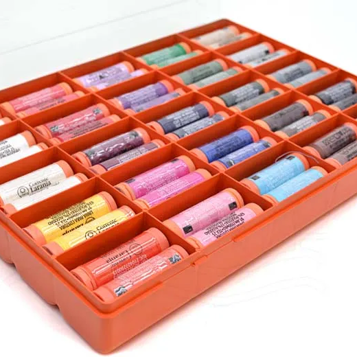 Linha De Costura Corrente Laranja 100Jds 91,4mt - V&aacute;rias Cores