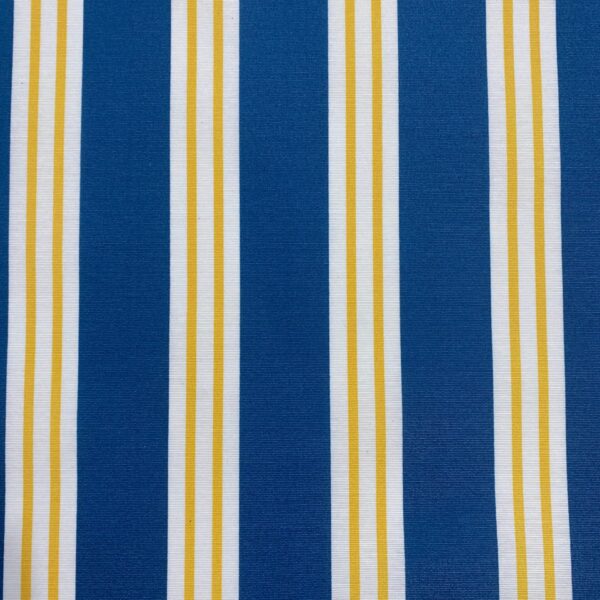 Tecido Waterblock Belize Naútico Meditarrâneo Listrado Azul 6347 Cor A