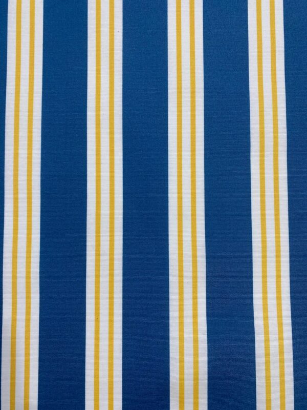 Tecido Waterblock Belize Naútico Meditarrâneo Listrado Azul 6347 Cor A
