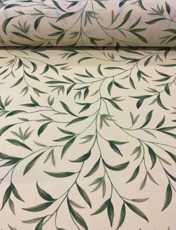 Tecido Semi Impermeável Decokasa Decokasa Ramos Elegance Verde 6292 D Cor B