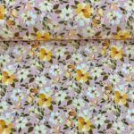 Floral Médio Primavera Amarelo Fundo Rosa 5805 D Cor A