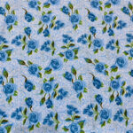 Floral Arabesco Rosas Azul Premium