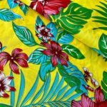 Chitão Floral fundo Amarelo