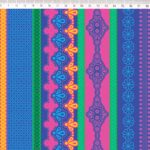 Geometrico (Estilo Leque Lilás Colorido)