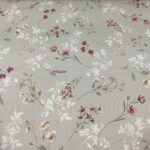 Floral Rosa/Branco fundo Cinza Esverdeado 6282 D Cor A