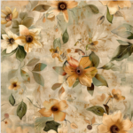 Floral Taupe Raizes