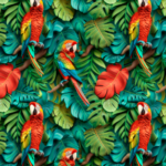 Tropical Araras Vermelhas