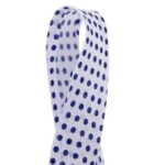 Branco Poá Azul Marinho Cor 32