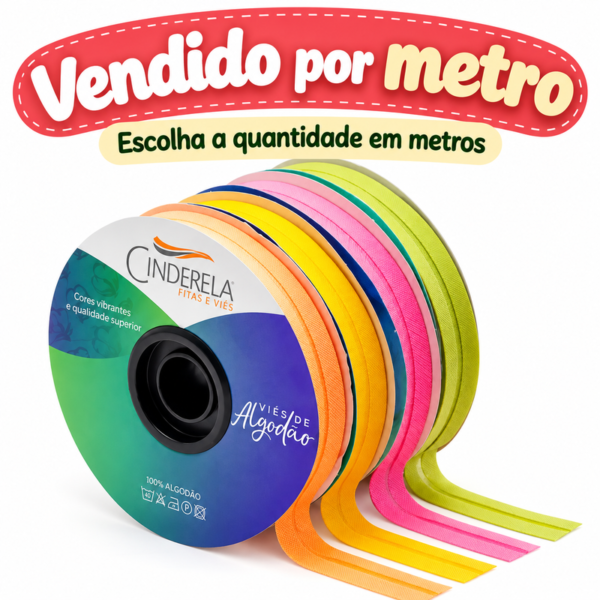 Vies Cinderela Liso 12Mm- Por metro