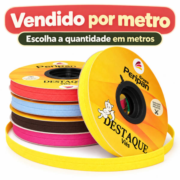 Viés Destaque Liso 24Mm - Por Metro